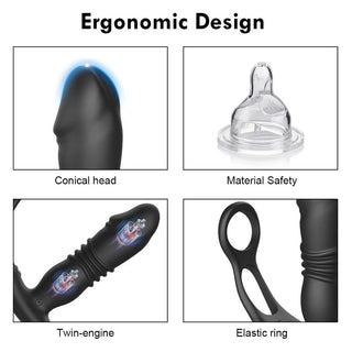Prostatavibrator Thrusting & Fjärrkontroll