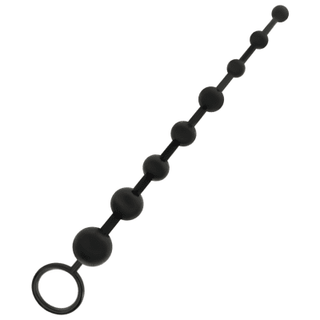 Analkulor Addicted Toys 29cm har kroppssäkert silikonpärlor med ringhandtag, som erbjuder gradvis storleksvariation och optimala prostatastimulans.