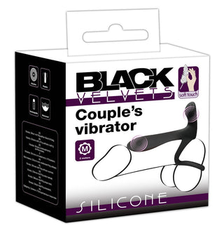 Upptäck Penisring Couples Vibrator gjord av mjukt silikon, designad med både en klitoral stimulator och penisring för ökad njutning.