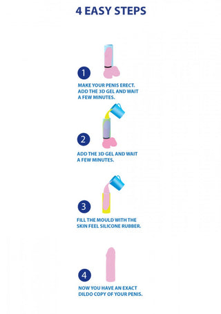 Använd Cloneboy Personal Dildo-kit för att skapa en anpassad form i fyra enkla steg. Detaljerade diagram vägleder dig för noggrannhet, och alla material är hudvänliga för en säker upplevelse.