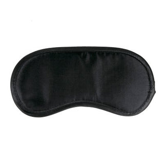 Svart Satin Ögonmask är en lyxig svart sömnmask med en slät satinyta och konturform, designad för att hjälpa dig att sova bättre.