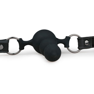 Gagball Med Kulor Easytoys är en svart gagball med silikonbollar, justerbara remmar och robusta metallringar.
