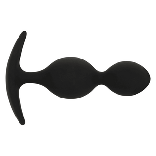 Black&Silver Orson Analplugg är designad med kroppssäker silikon, en T-formad bas och dubbla sfäriska sektioner för extra komfort.