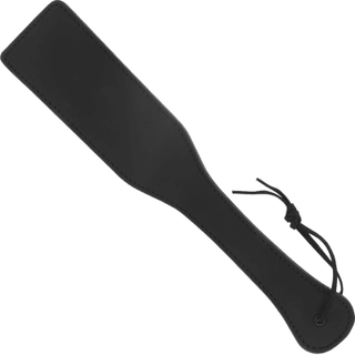 Svart Paddel I Konstläder i elegant svart läder, med en handledsrem, är idealisk för dominanslekar och slagspel.