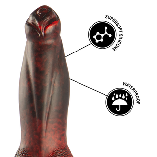Lila silikonvibrator med strukturerad yta, tillverkad av supermjukt material och utformad för att vara vattentät.