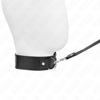KINK Halsband med Koppel Svart
