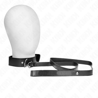 KINK Halsband med Koppel Svart