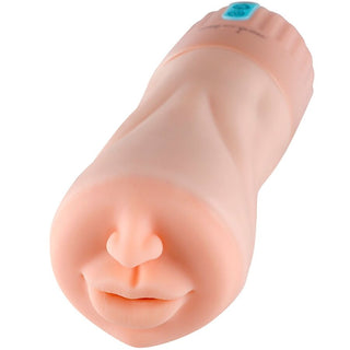 XISE Suctroker Munmasturbator är en köttfärgad vuxenleksak med realistiska läppar och en näsa för verklighetstrogen oral stimulering.
