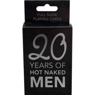 En svart låda med etiketten Full Nude Men Kortlek och svensk tilläggstext, utformad som en kortlek.