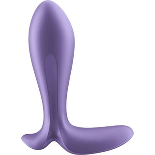 Satisfyer Intensity Plug App är en elegant, lila silikon prostata massageapparat med en smidig, ergonomisk design. Dess unika vibrationsmönster ökar njutningen och erbjuder en oöverträffad upplevelse.