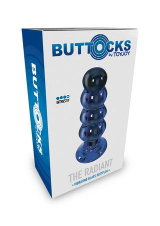 The Radiant by Toyjoy är en lyxig Buttocks Glas Analplugg, förpackad för att lyfta dina intimiteter. Denna livfulla sexleksak tillför sofistikering och nöje vid varje användning.