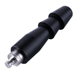 Ett elegant, svart, avsmalnande cylindriskt verktyg med en sexkantig metallände, perfekt för Hismith Vac-U Lock Tillbehör-system.
