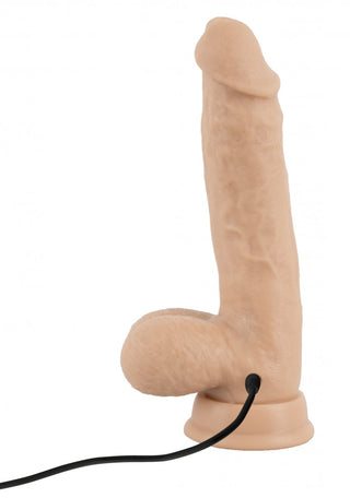 Realistixxx Torero Dildo är gjord av silikon, utrustad med en sugpropp för säker placering, och inkluderar en nätsladd för kontinuerlig njutning.