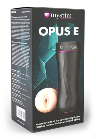 Utforska Mystim Opus E-Stim Masturbator, med en unik design och fängslande bild. Njut av oöverträffad elektronisk stimulering och enkel anslutning med den medföljande adapterkabeln för en elektrifierande upplevelse.