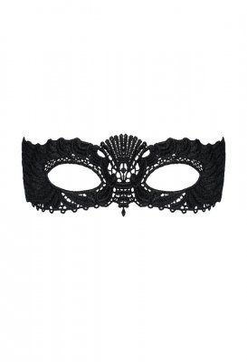 Ögonmask spets är en elegant svart spetsmask med intrikata detaljer och bågade kanter, perfekt för alla maskerader.