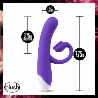 Upplev den lyxiga HOP - Oh Bunny Sugande Rabbitvibratorn, tillverkad i en rik lila av premium silikonmaterial. Den har en 7,75-tums total längd, 3,75-tums insättningsbar och 1,25-tums bredd för optimal njutning - din idealiska följeslagare för komfort och överseende.
