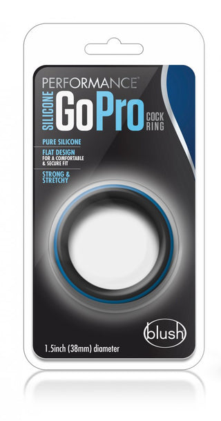 Silikon Kukring Go Pro-förpackningen har ett elegant grått och blått färgschema.