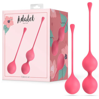 Upptäck Adalet Geishakulor Set, med rosa kegelbollar med delikata blommönster. Stärk din bäckenbottenmuskler med dessa släta, långsträckta bitar kompletta med bekväma upptagningssnören för enkel användning.