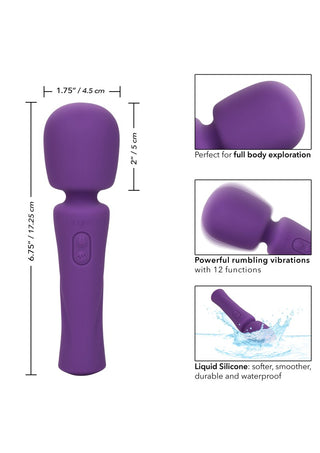 Möt Stella Massager Lila, en lyxig lila handhållen massageapparat gjord av vattentät silikon. Designad för helkroppsavslappning, den erbjuder 12 vibrationsfunktioner och har en ergonomisk trollstav för att förbättra varje lugnande session.