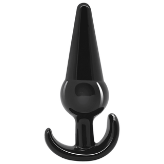 Analträning Ankar Buttplug 4-pack erbjuder en elegant svart plugg med konisk form och böjd bas, designad för bekväm användning. Perfekt för att utforska analträning, den kombinerar stil och funktionalitet i din sexleksakerkollektion.