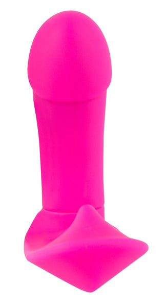 Rosa trosvibrator tillverkad av kroppssäkert silikonmaterial med en strukturerad yta för extra stimulans.