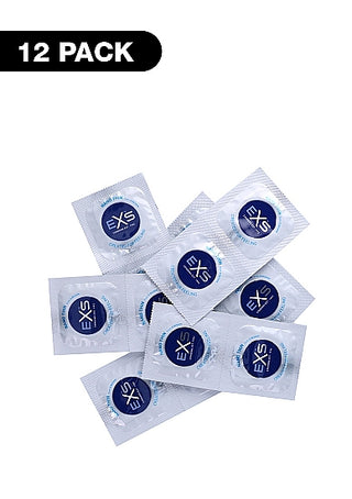 EXS Nano - Kondomer 12 st förpackningen innehåller ultratunna kondomer gjorda av kvalitetslatex, var och en i elegant vit förpackning med en blå och vit etikett. Designade för att möta den högsta europeiska standarden, de erbjuder tillförlitlighet och komfort.