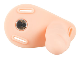 Dubbel Vibrerande Strap-On - Till Henne är en elegant bärbar enhet med justerbara remmar och en låsmekanism, tillverkad av premium silikon för ökad komfort.