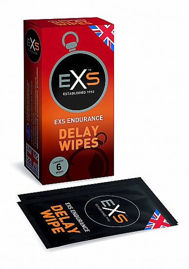 EXS Delay Wipes 6 Pack